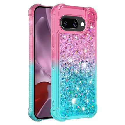 For Google Pixel 9a TPU Case Gradient Quicksand Phone Back Cover