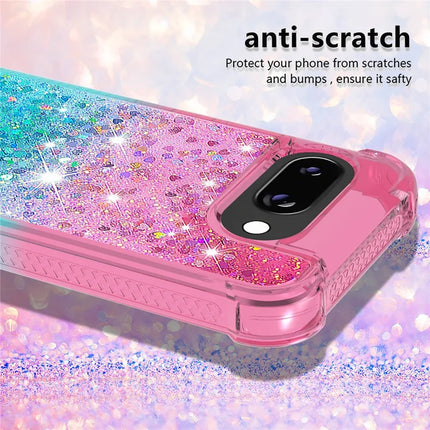 For Google Pixel 9a TPU Case Gradient Quicksand Phone Back Cover