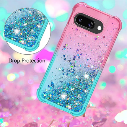 For Google Pixel 9a TPU Case Gradient Quicksand Phone Back Cover