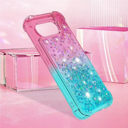 For Google Pixel 9a TPU Case Gradient Quicksand Phone Back Cover