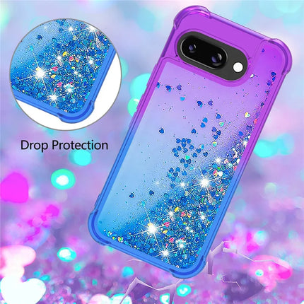 For Google Pixel 9a TPU Case Gradient Quicksand Phone Back Cover
