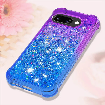 For Google Pixel 9a TPU Case Gradient Quicksand Phone Back Cover