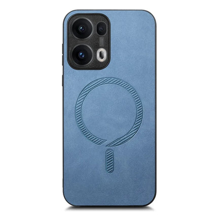 For Oppo Reno13 Pro 5G Leather Back Case Compatible with MagSafe Skin-touch Phone Cover