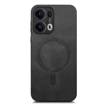 For Oppo Reno13 Pro 5G Leather Back Case Compatible with MagSafe Skin-touch Phone Cover