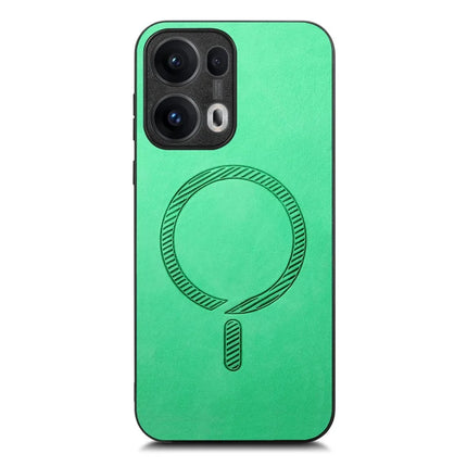 For Oppo Reno13 Pro 5G Leather Back Case Compatible with MagSafe Skin-touch Phone Cover