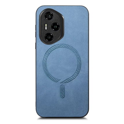 For Honor 300 Pro Leather Back Case Compatible with MagSafe Skin-touch Phone Cover