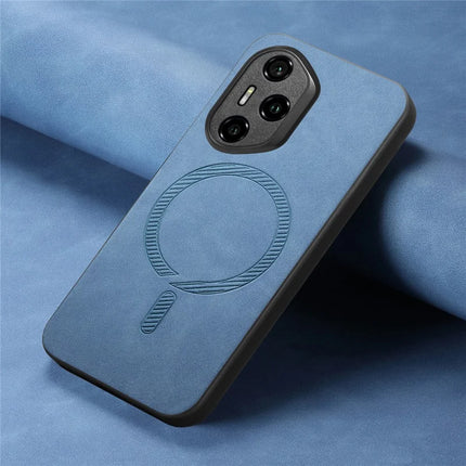 For Honor 300 Pro Leather Back Case Compatible with MagSafe Skin-touch Phone Cover