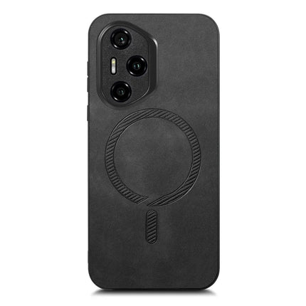 For Honor 300 Pro Leather Back Case Compatible with MagSafe Skin-touch Phone Cover