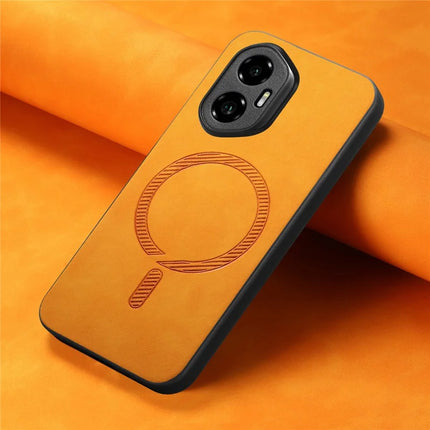 For Honor 300 Leather Back Case Compatible with MagSafe Skin-touch Phone Cover