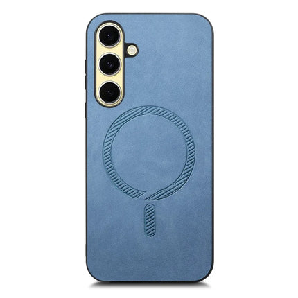 For Samsung Galaxy A36 5G Leather Back Case Compatible with MagSafe Skin-Touch Phone Cover