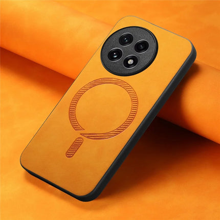 For OnePlus Ace 5 Pro 5G / OnePlus Ace 5 5G Leather Back Case Compatible with MagSafe Skin-touch Phone Cover