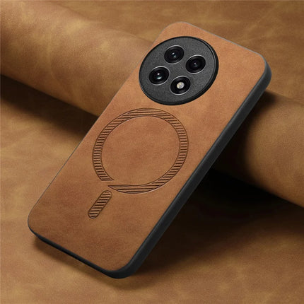 For OnePlus Ace 5 Pro 5G / OnePlus Ace 5 5G Leather Back Case Compatible with MagSafe Skin-touch Phone Cover