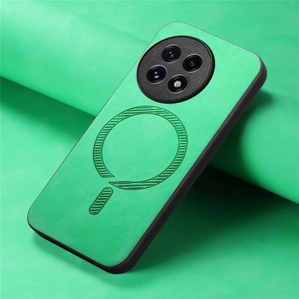 For OnePlus Ace 5 Pro 5G / OnePlus Ace 5 5G Leather Back Case Compatible with MagSafe Skin-touch Phone Cover