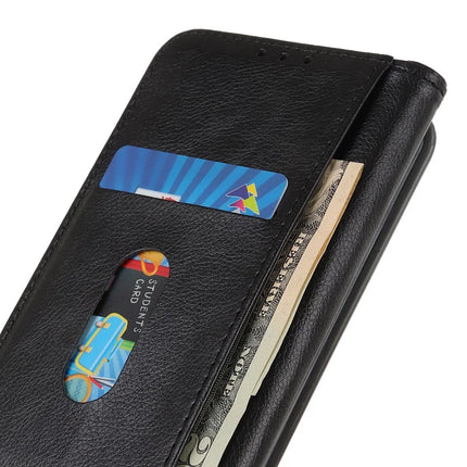 For iPhone 16e Stand Case Split Leather Litchi Texture Wallet Phone Cover