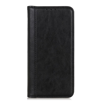 For iPhone 16e Stand Case Split Leather Litchi Texture Wallet Phone Cover