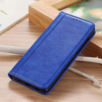 For iPhone 16e Stand Case Split Leather Litchi Texture Wallet Phone Cover