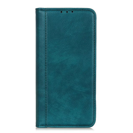 For iPhone 16e Stand Case Split Leather Litchi Texture Wallet Phone Cover