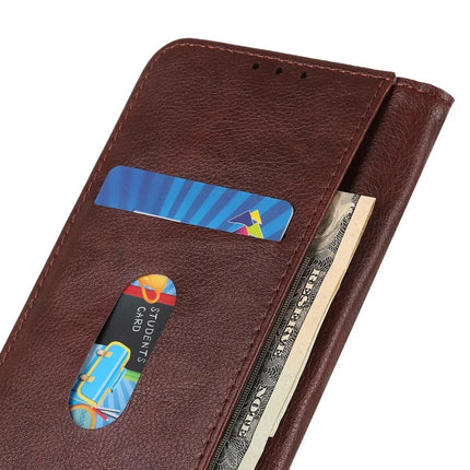 For iPhone 16e Stand Case Split Leather Litchi Texture Wallet Phone Cover