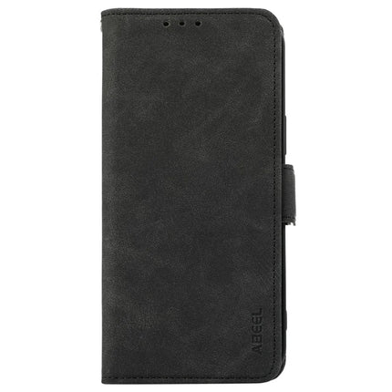 ABEEL For iPhone 16e Case PU Leather Folio Stand View RFID Blocking Phone Cover