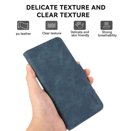 ABEEL For iPhone 16e Case PU Leather Folio Stand View RFID Blocking Phone Cover