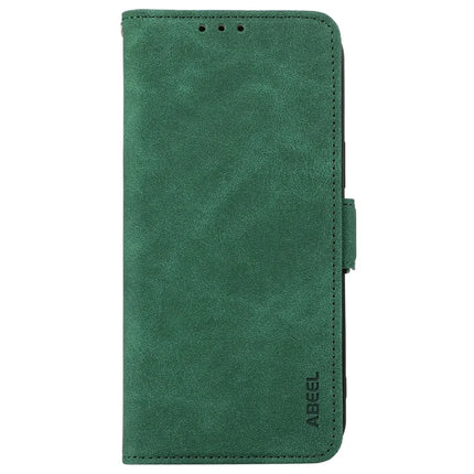 ABEEL For iPhone 16e Case PU Leather Folio Stand View RFID Blocking Phone Cover