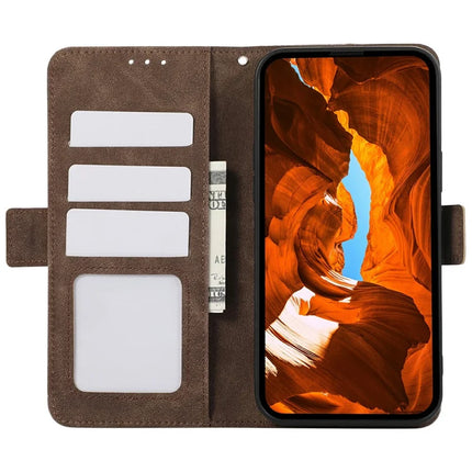 ABEEL For iPhone 16e Case PU Leather Folio Stand View RFID Blocking Phone Cover