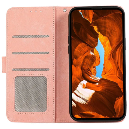 ABEEL For iPhone 16e Case Color Splicing Leather Flip Phone Cover RFID Blocking