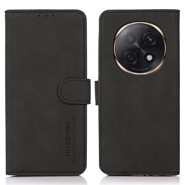 KHAZNEH For Oppo A5 Pro 5G Case PU Leather Wallet Stand Phone Cover - Black