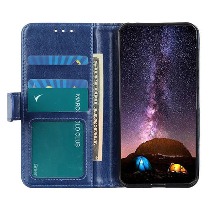For iPhone 16e Case Crazy Horse Texture PU Leather Phone Stand Cover