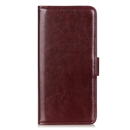 For iPhone 16e Case Crazy Horse Texture PU Leather Phone Stand Cover
