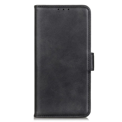 For iPhone 16e Case Stand Cowhide Texture PU Leather Phone Cover