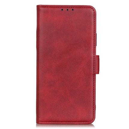 For iPhone 16e Case Stand Cowhide Texture PU Leather Phone Cover