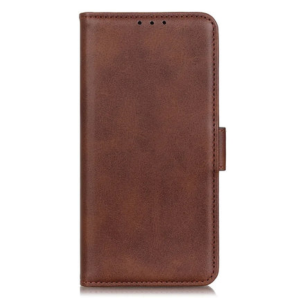 For iPhone 16e Case Stand Cowhide Texture PU Leather Phone Cover