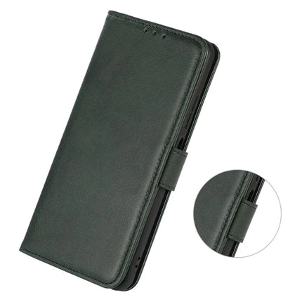 For iPhone 16e Case Cowhide Texture Leather Wallet Phone Cover with Stand