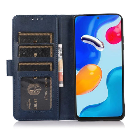For iPhone 16e Case Cowhide Texture Leather Wallet Phone Cover with Stand