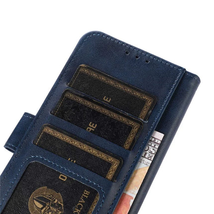 For iPhone 16e Case Cowhide Texture Leather Wallet Phone Cover with Stand
