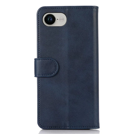 For iPhone 16e Case Cowhide Texture Leather Wallet Phone Cover with Stand