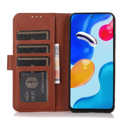 For iPhone 16e Case Cowhide Texture Leather Wallet Phone Cover with Stand