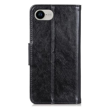 For iPhone 16e Case Nappa Texture Split Leather Wallet Phone Cover