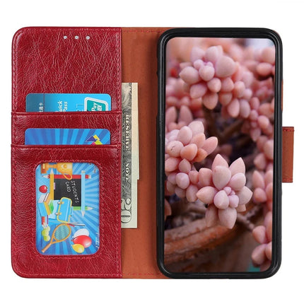 For iPhone 16e Case Nappa Texture Split Leather Wallet Phone Cover