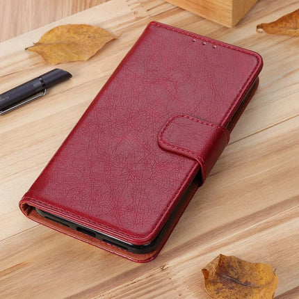 For iPhone 16e Case Nappa Texture Split Leather Wallet Phone Cover