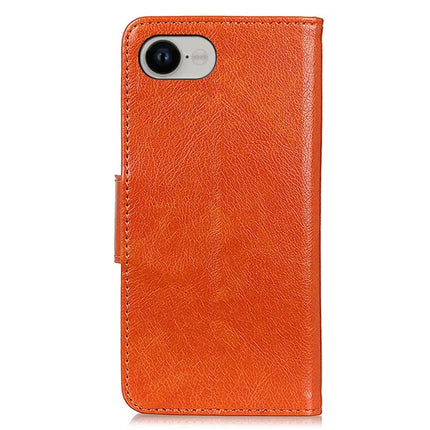 For iPhone 16e Case Nappa Texture Split Leather Wallet Phone Cover