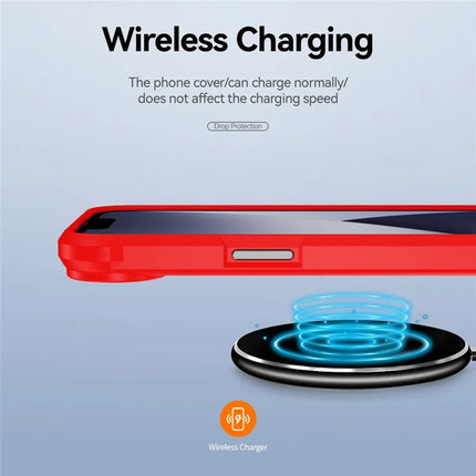 For iPhone 16e Case Anti-Drop Alloy Lens Frame PC + TPU Phone Cover