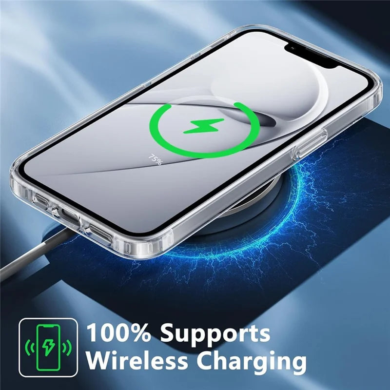 ShopCaseCart Slim Lightweight iPhone 16e Transparent Phone Protective cover Impact-resistant Acrylic + TPU Guard with Tempered Glass Screen Protector