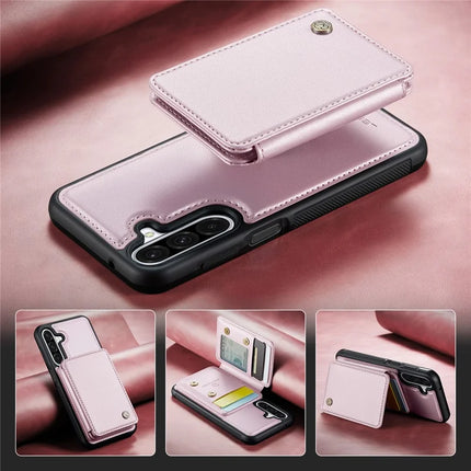 For Samsung Galaxy A26 5G Case JEEHOOD J05 Leather Mobile Cover with Detachable Magnetic Card Bag
