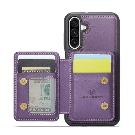 For Samsung Galaxy A36 5G Case JEEHOOD J05 Leather Mobile Cover with Detachable Magnetic Card Bag