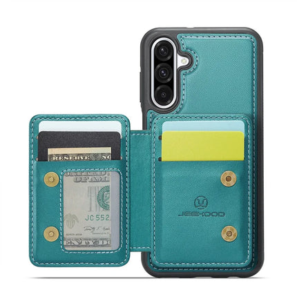 For Samsung Galaxy A36 5G Case JEEHOOD J05 Leather Mobile Cover with Detachable Magnetic Card Bag