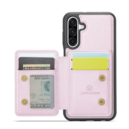 For Samsung Galaxy A36 5G Case JEEHOOD J05 Leather Mobile Cover with Detachable Magnetic Card Bag