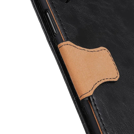For iPhone 16e Case Crazy Horse Texture Split Leather Wallet Phone Cover