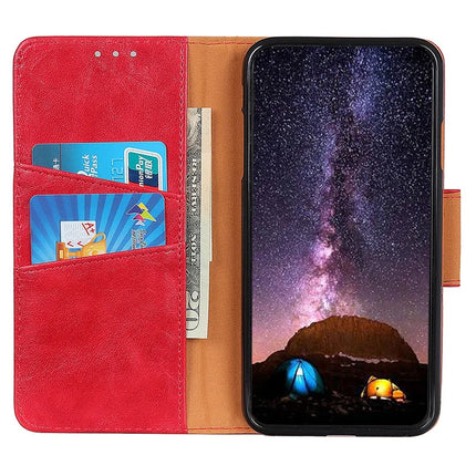 For iPhone 16e Case Crazy Horse Texture Split Leather Wallet Phone Cover